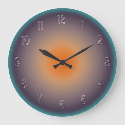 Radial Sunset with Illuminated Effect Wall Clock