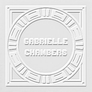 Radial Tear-Drop Geometric Embosser