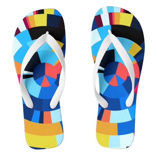 Radial tiles flip flops (Footbed)
