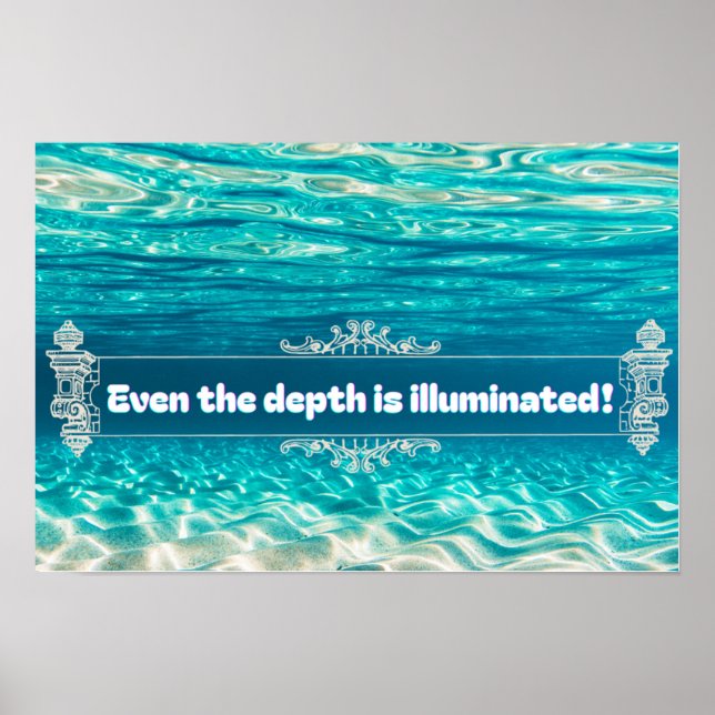 Radiance of the Ocean Depths Poster (Front)