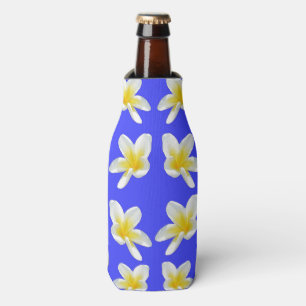 "Radiance on Blue: The Yellow Frangipani Story" Bottle Cooler