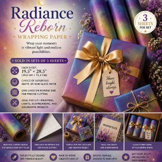 Radiance Reborn Wrapping Paper Sheets