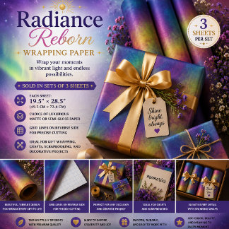 Radiance Reborn Wrapping Paper Sheets