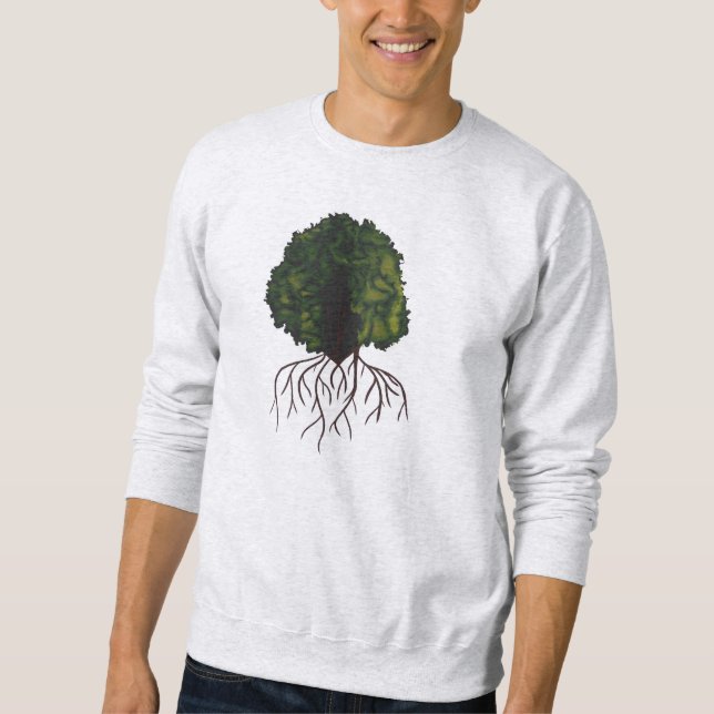 Radiant Afro Woman Modern Art Collage Sweatshirt (Front)
