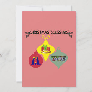 Radiant Angels & Star - Christmas Blessing Holiday Card