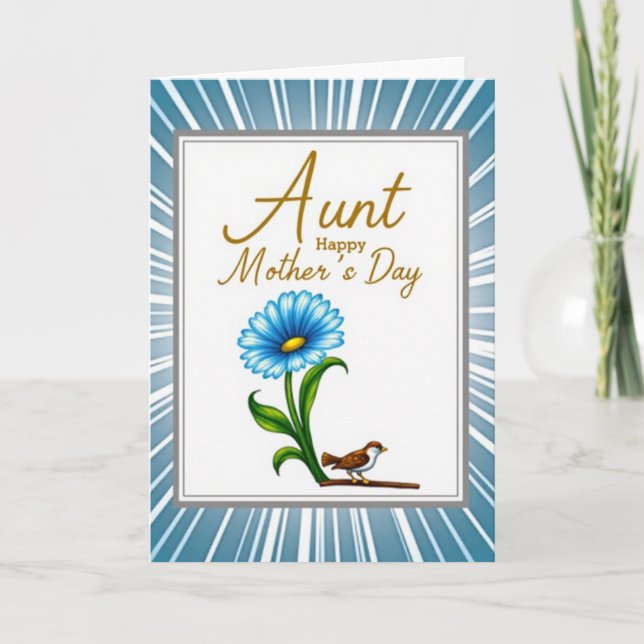 Radiant Aunt Mothers Day Card (Front)