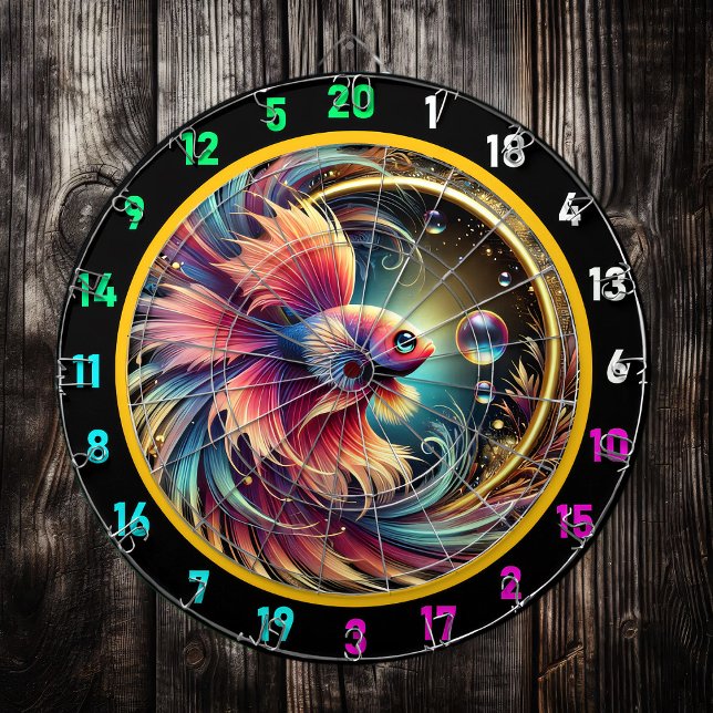 Radiant Betta Glow Dartboard Decor (Creator Uploaded)