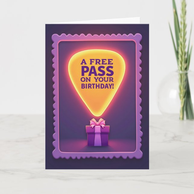 Radiant Birthday Card (Front)