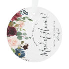 Radiant Bloom Be My Maid of Honor Card