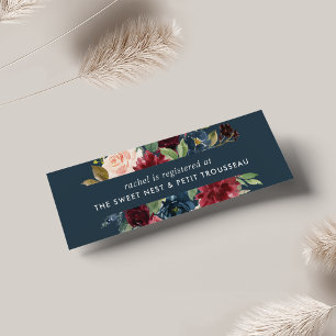 Radiant Bloom Bridal Registry Insert Cards