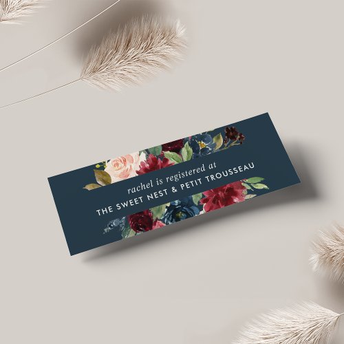 Radiant Bloom Bridal Registry Insert Cards
