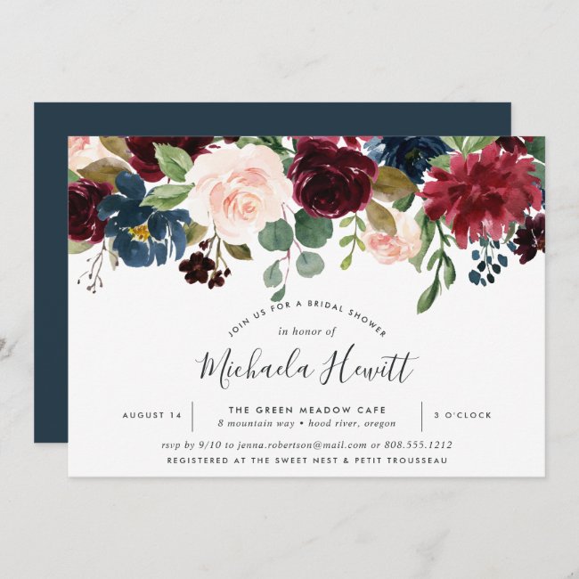 Radiant Bloom Bridal Shower Invitation