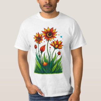 Radiant Bloom Burst T-Shirt
