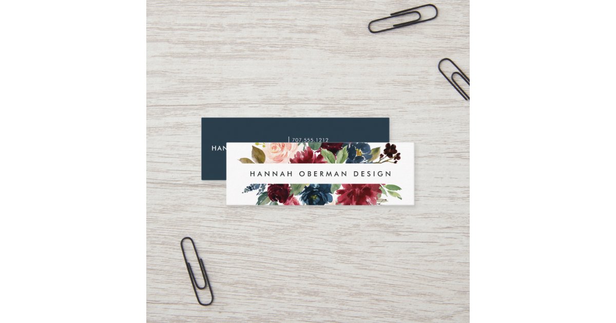 Radiant Bloom Business Cards Mini Zazzle