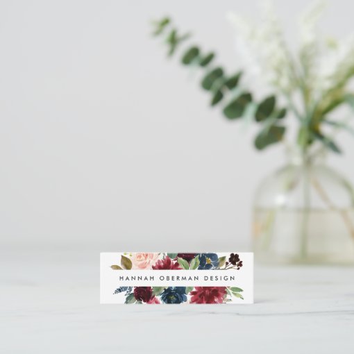 Radiant Bloom Business Cards Mini Zazzle