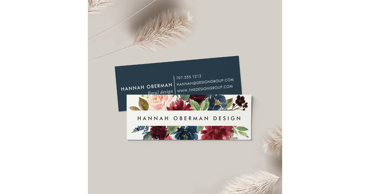 Radiant Bloom Business Cards Mini Zazzle