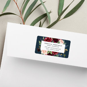Radiant Bloom Business Return Address Label
