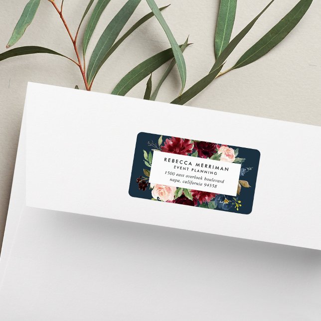 Radiant Bloom Business Return Address Label (Creator Uploaded)