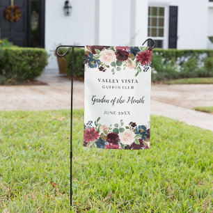 Radiant Bloom Custom Garden Club Award Flag