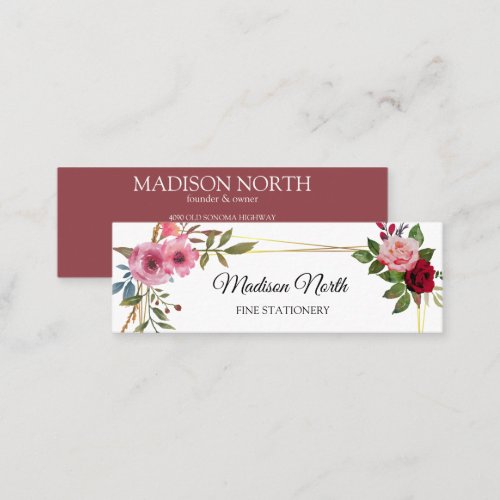 Radiant Bloom  Floral Business Card