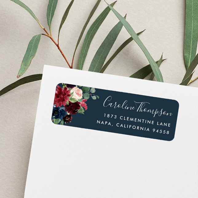 Radiant Bloom | Floral Return Address Label (Creator Uploaded)