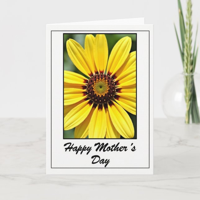 Radiant Bloom Flower Card (Front)