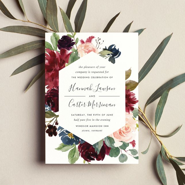 Radiant Bloom Frame Wedding Invitation (Creator Uploaded)