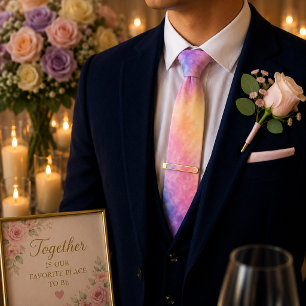 Radiant Bloom Gold Finish Tie Bar
