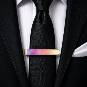 Radiant Bloom Gold Finish Tie Bar