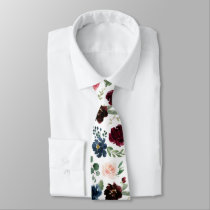 Radiant Bloom | Large Scale Floral Patterned Neck Tie Radiant Bloom | Large Scale Floral Patterned Neck Tie