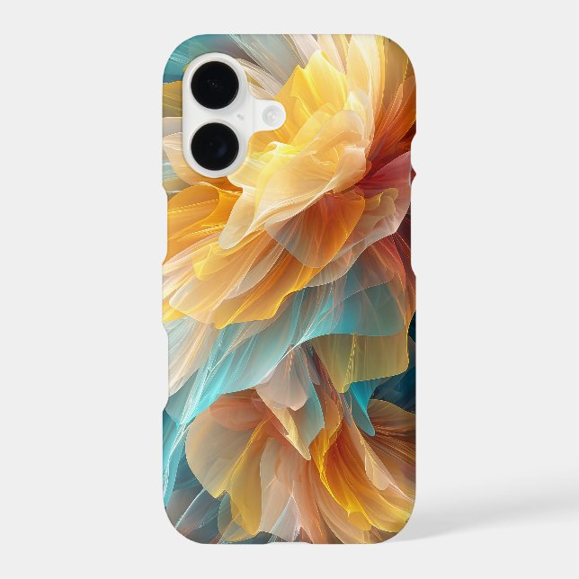 Radiant Bloom of Ethereal Petals in Light iPhone Case (Back)