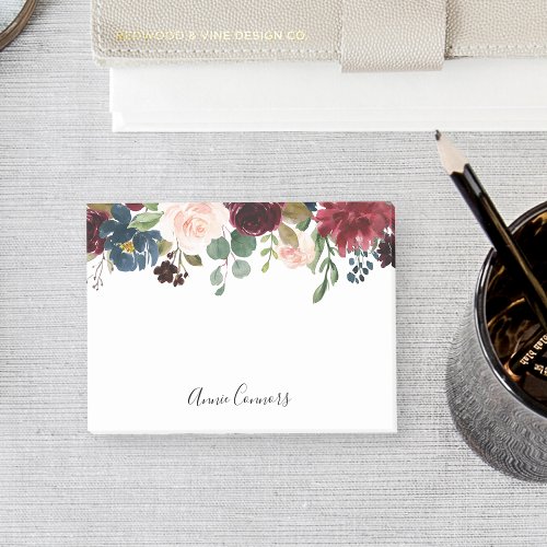 Radiant Bloom Personalized Post_it Notes