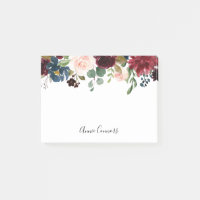 Radiant Bloom Personalized Post-it Notes
