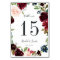 Radiant Bloom | Personalized Table Number Card