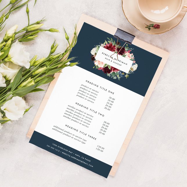 Radiant Bloom Pricing & Services Flyer (Creator Uploaded)