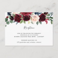Radiant Bloom Reception Card