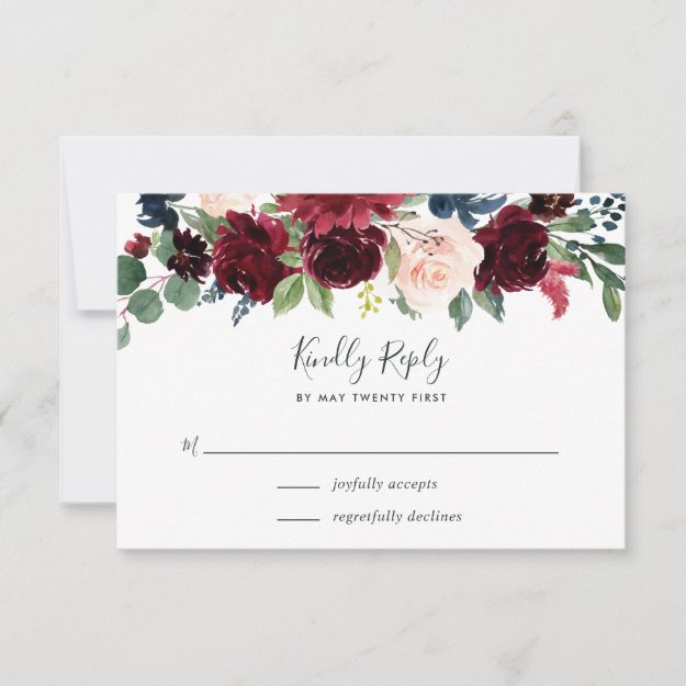 Radiant Bloom RSVP Card