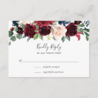 Radiant Bloom RSVP Card