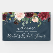 Radiant Bloom Shower Welcome Banner (Horizontal)