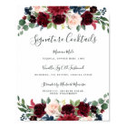 Radiant Bloom Signature Cocktail Menu Sign