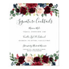 Radiant Bloom Signature Cocktail Menu Sign