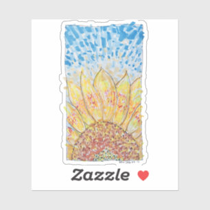 Radiant Bloom Sunflower Sticker