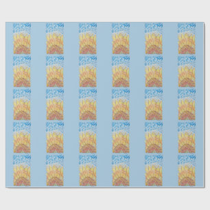 Radiant Bloom Sunflower Wrapping Paper