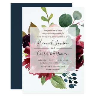 Radiant Bloom Wedding Invitation