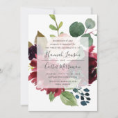 Radiant Bloom Wedding Invitation (Front)