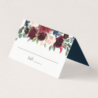 Radiant Bloom Wedding Place Card