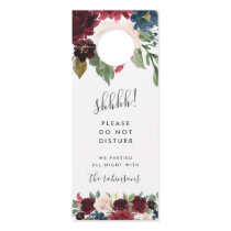 Radiant Bloom Wedding Welcome/Do Not Disturb Door Hanger Radiant Bloom Wedding Welcome/Do Not Disturb Door Hanger
