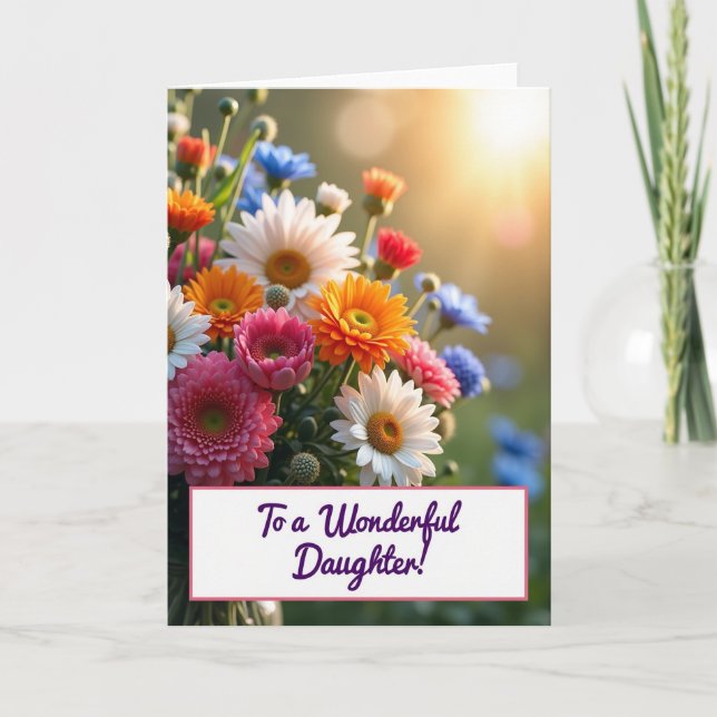 Radiant Blooms Daughter Card (Front)