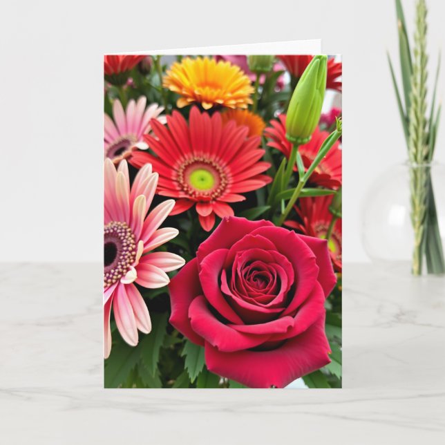 Radiant Blooms Mothers Day Card (Front)