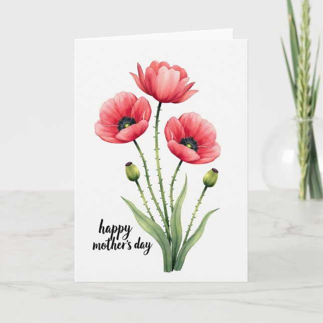 Radiant Blossom Mothers Day Card (Front)